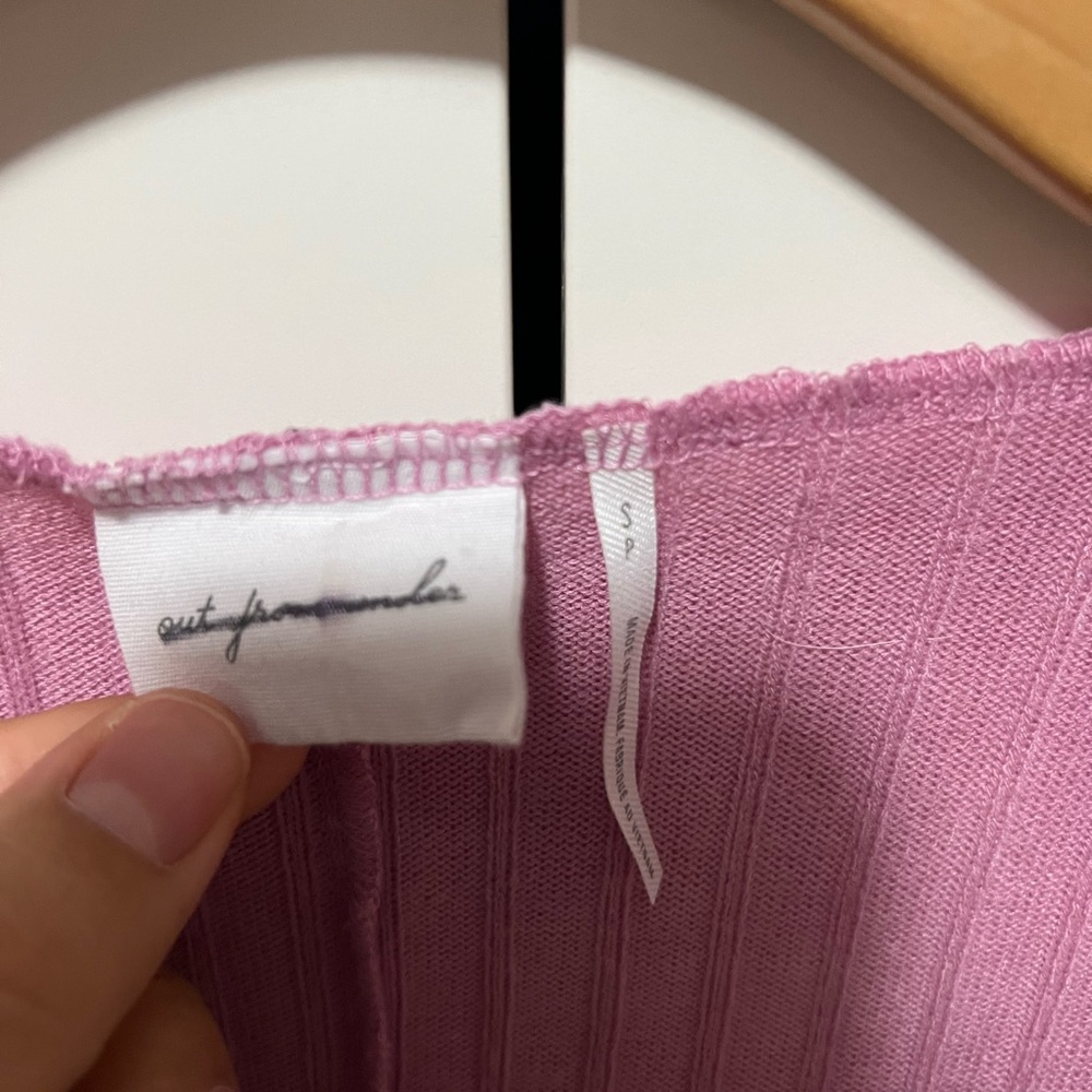 Out From Under Pink Ribbed Top - Picture 2 of 3